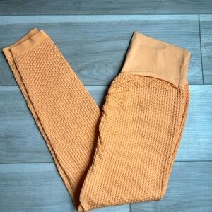 Ryderwear Textured Orange Leggings